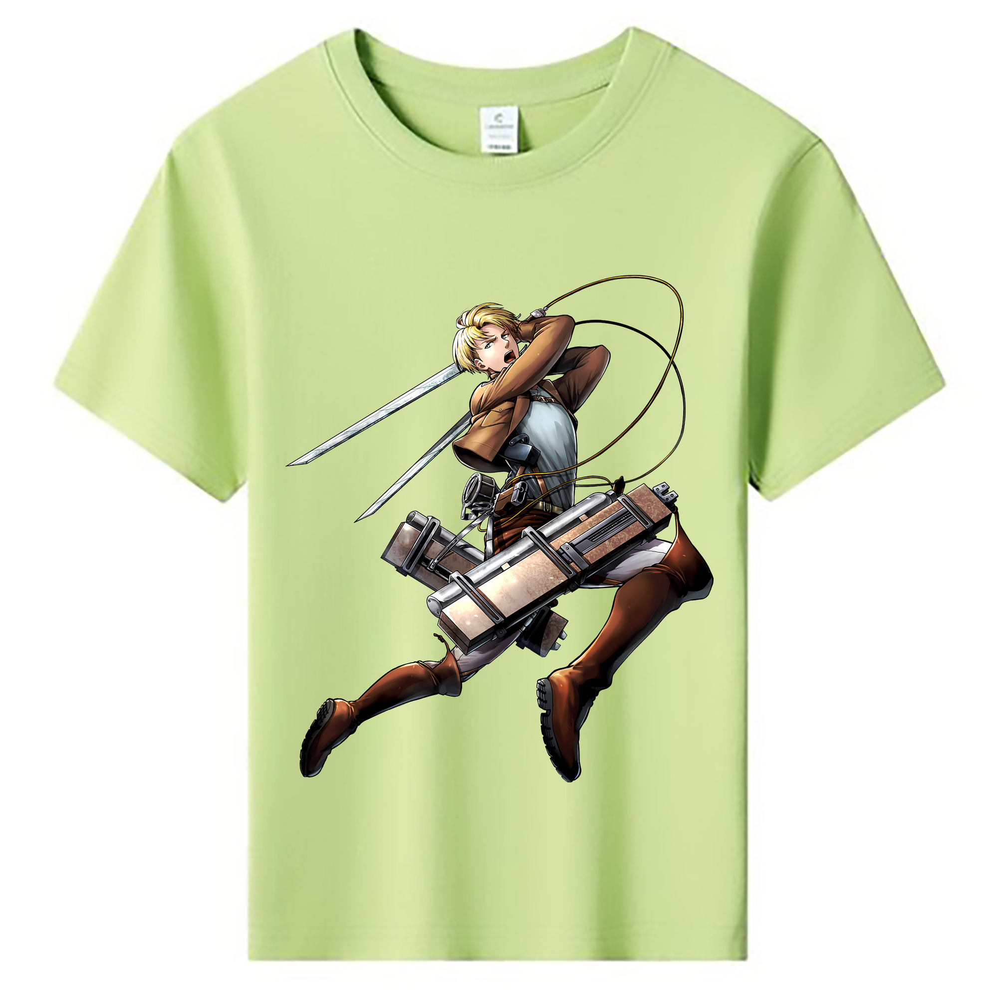 （画像用） 進撃の巨人 Attack on Titan 綿100％キッズTシャツ（フロントプリント）